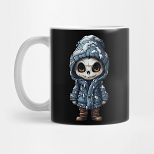 Smiling dark figure in mask - halloween ! Mug